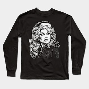 Retro Dolly Parton Long Sleeve T-Shirt